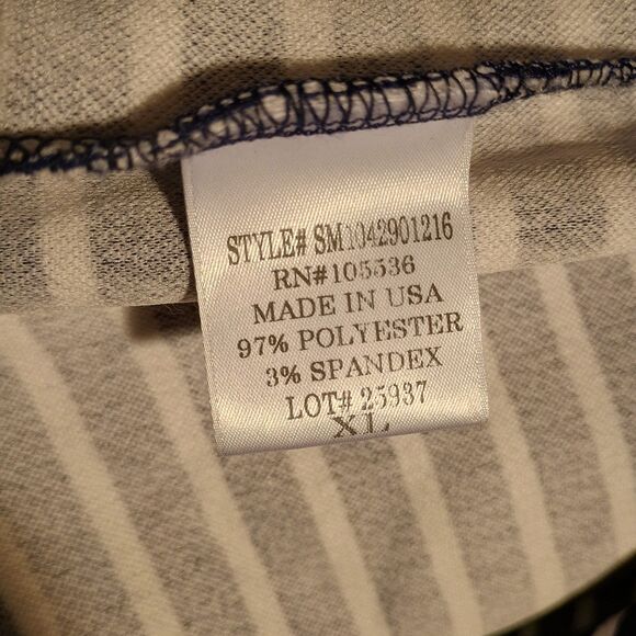 Travel Elements Navy White Striped Open Front Cardigan – Lightweight - Picture 4 of 5